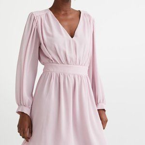 Light Pink V- Neck Dress